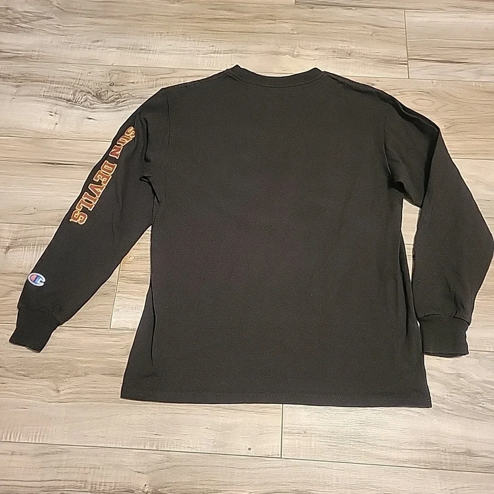 Arizona State‎ T-shirt YM 7-8 Black Sun Devils Long Sleeve Graphic Youth Tee